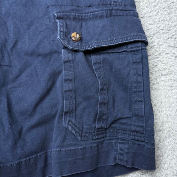 Vintage Roebucks & Co Shorts Mens 34 Blue Cargo - Picture 6 of 7